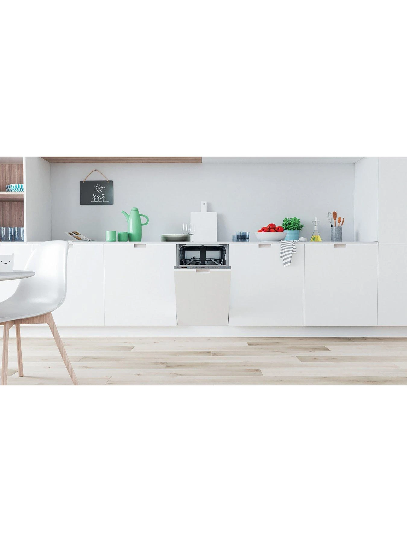 Indesit DSIO3T224EZUKN 10-Place Slimline Integrated Dishwasher - Silver - Image 3