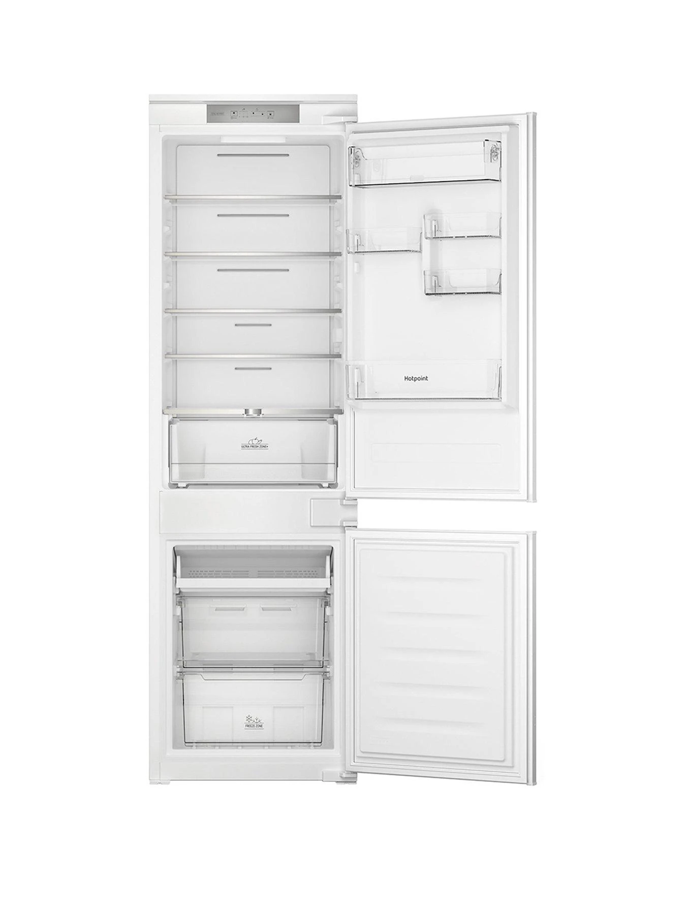 Hotpoint HTC18T311 Total No Frost 55cm Wide Integrated Fridge Freezer - White