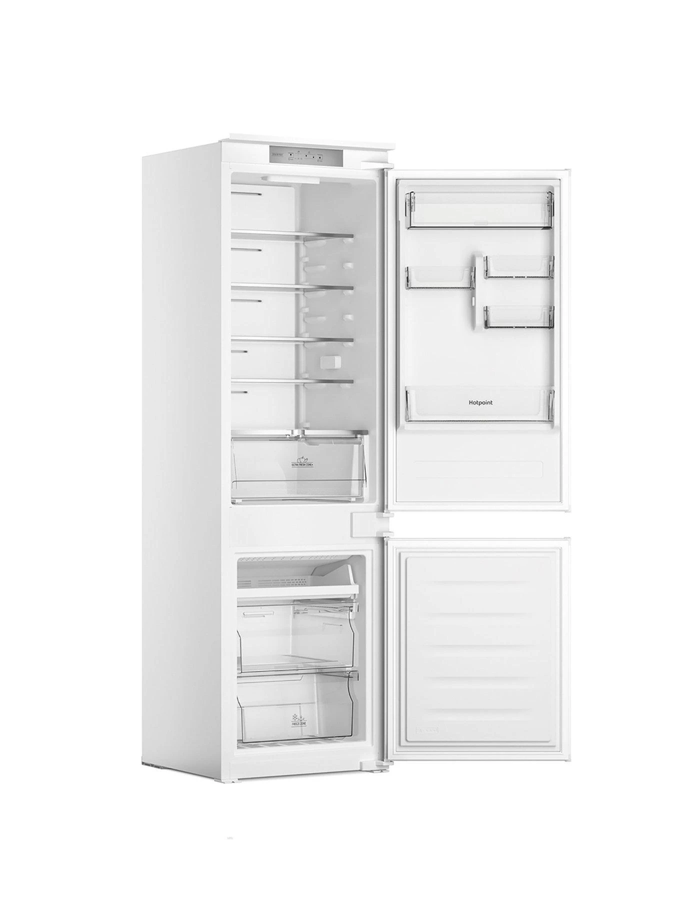 Hotpoint HTC18T311 Total No Frost 55cm Wide Integrated Fridge Freezer - White - Image 2
