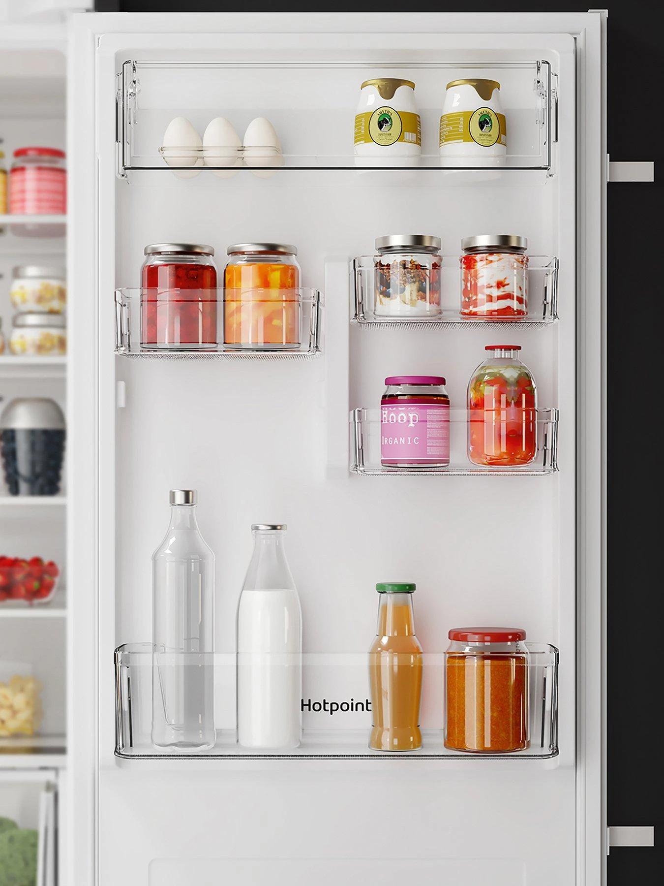 Hotpoint HTC18T311 Total No Frost 55cm Wide Integrated Fridge Freezer - White - Image 5