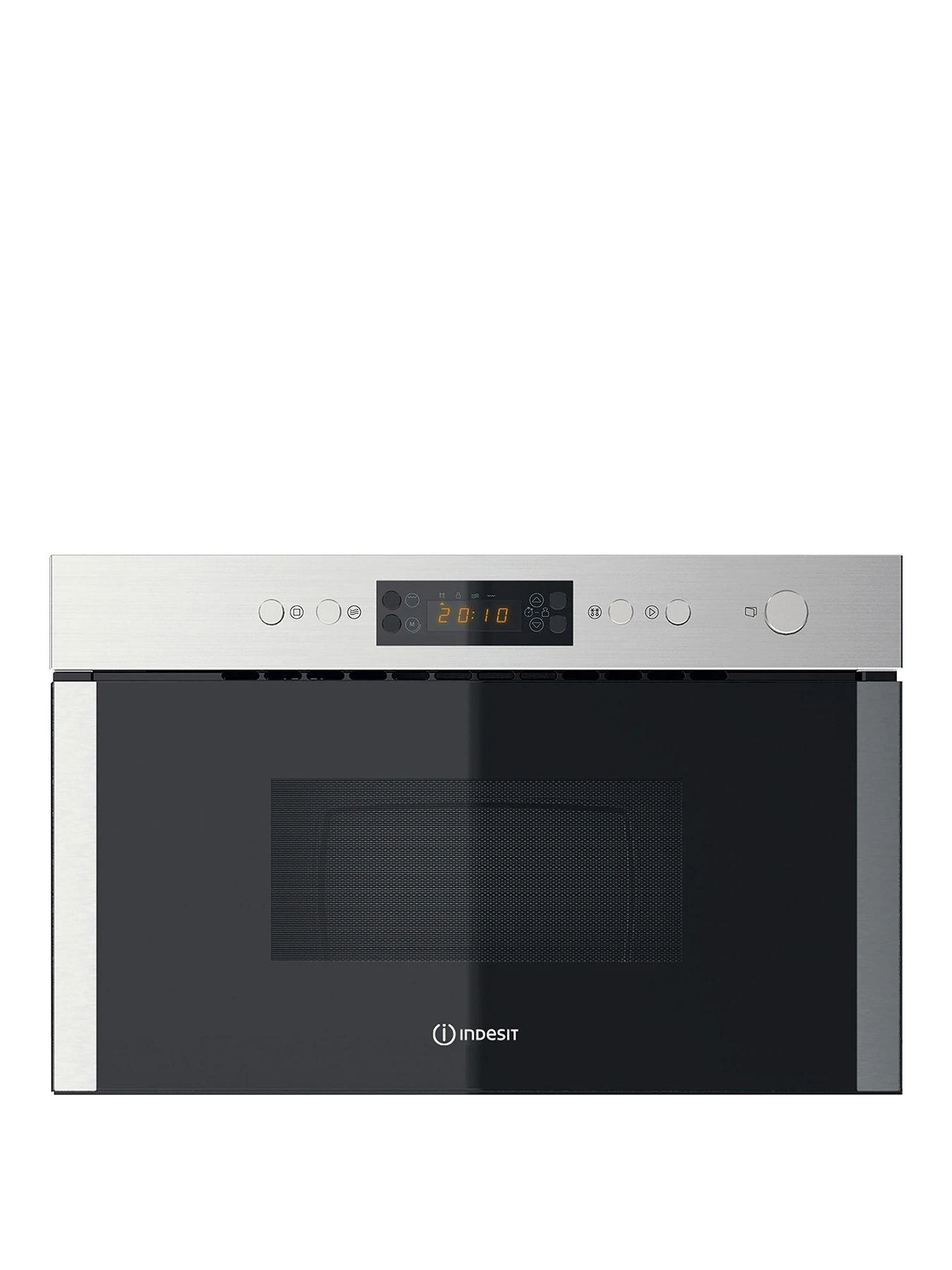 Indesit MWI5213IX 60cm Wide Built-in Microwave With Grill - Stainless Steel
