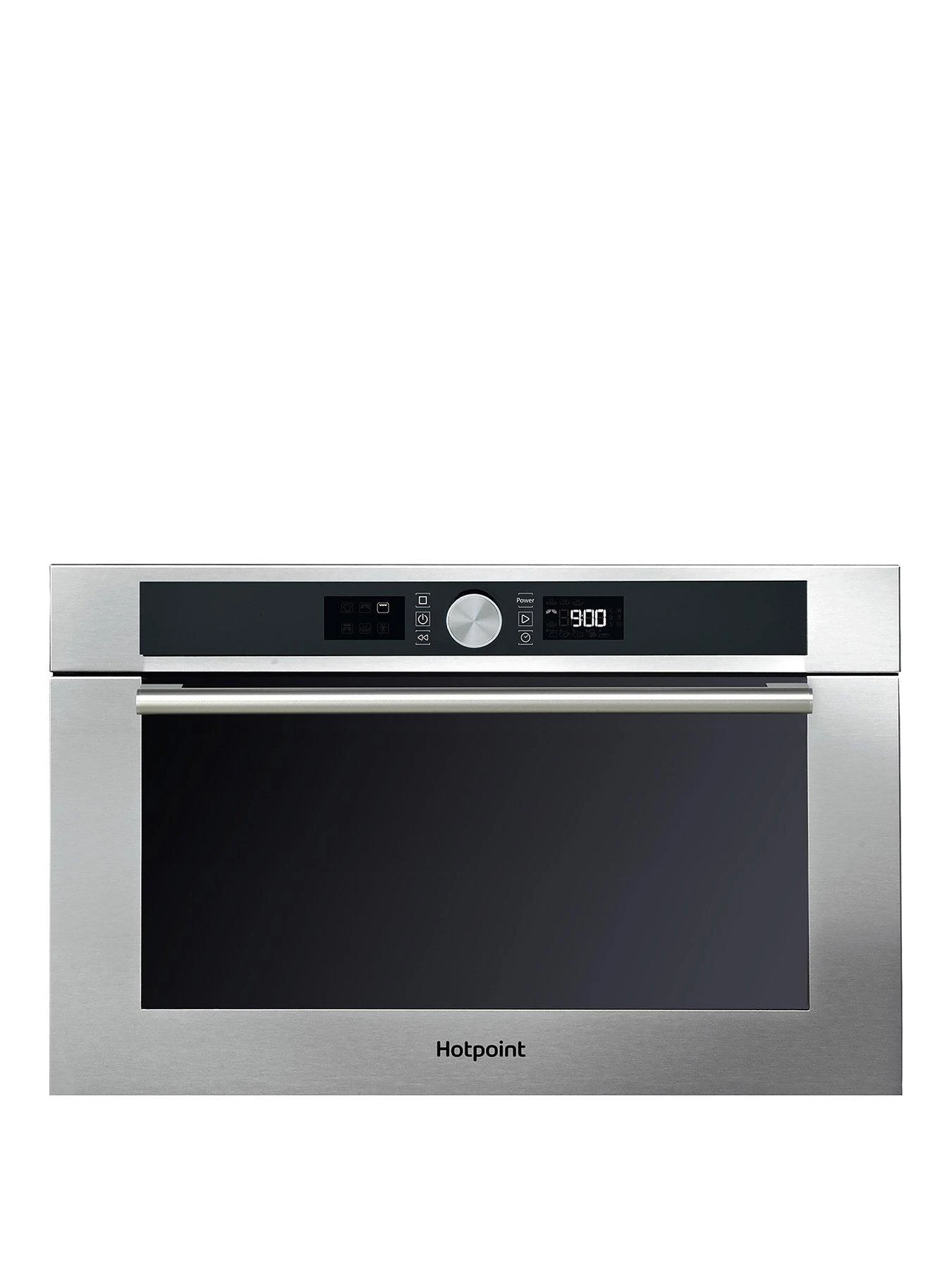 Hotpoint MD454IXH 60cm Built-in Microwave With Grill - Stainless Steel