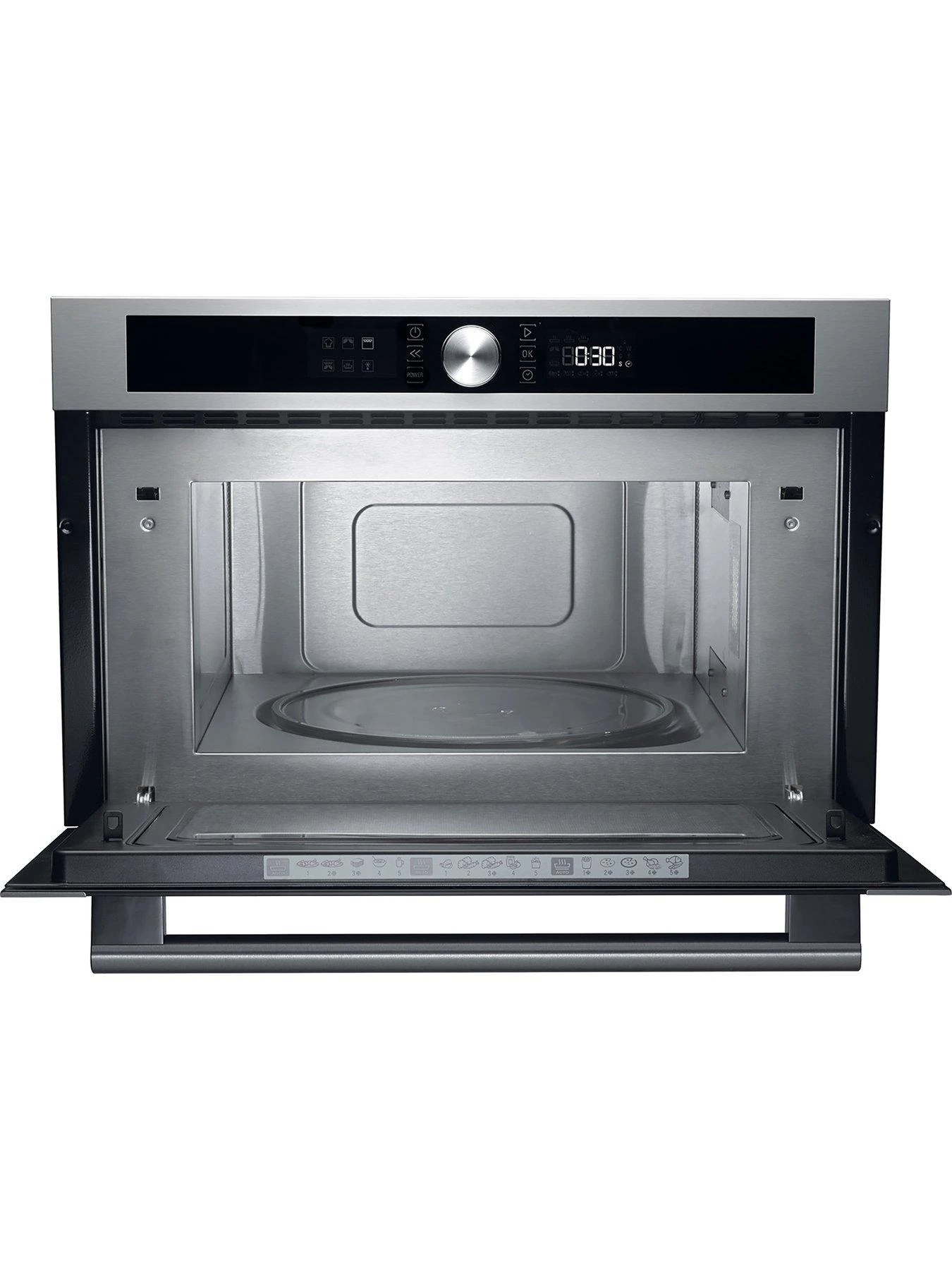 Hotpoint MD454IXH 60cm Built-in Microwave With Grill - Stainless Steel - Image 2