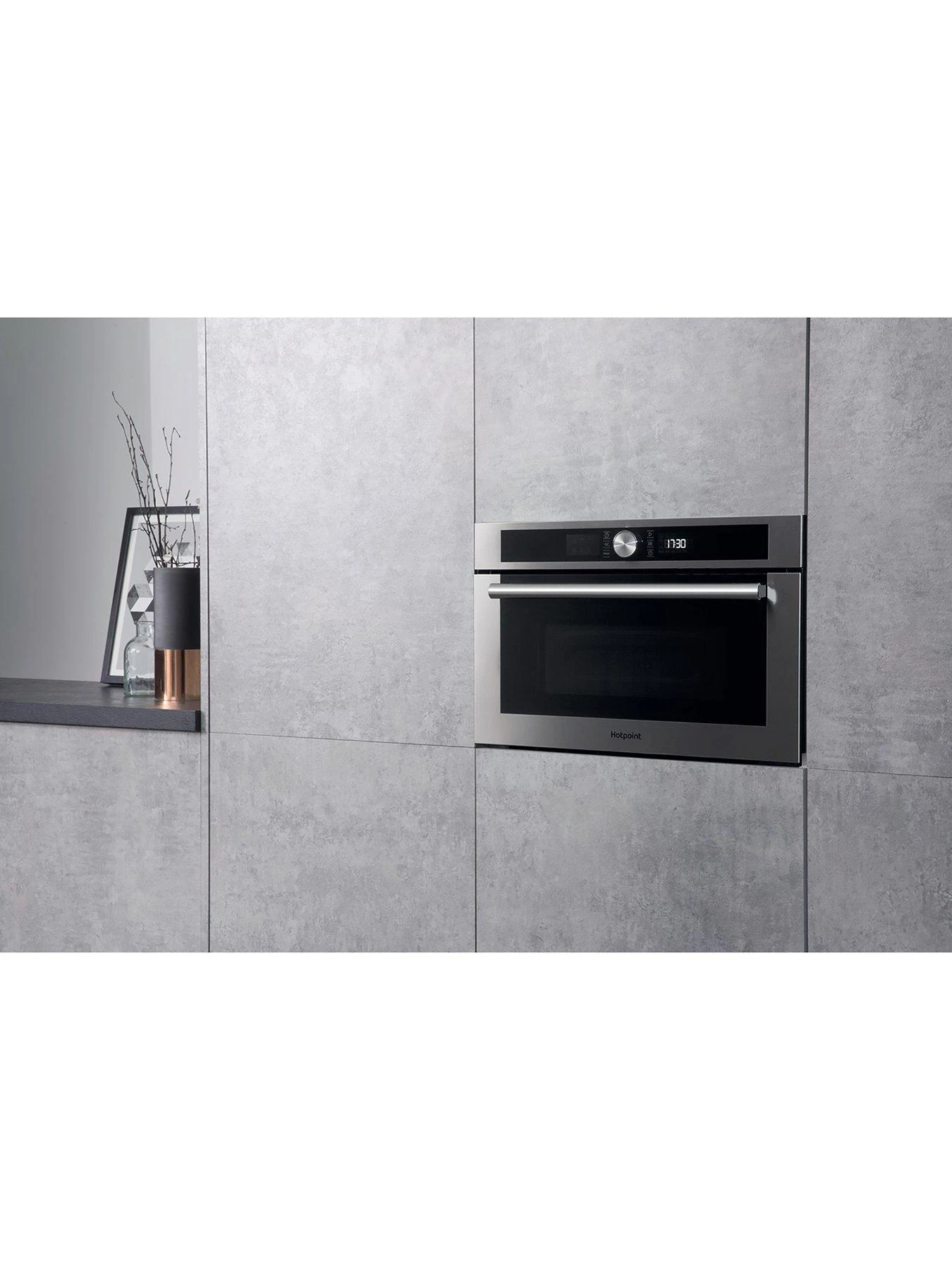 Hotpoint MD454IXH 60cm Built-in Microwave With Grill - Stainless Steel - Image 4