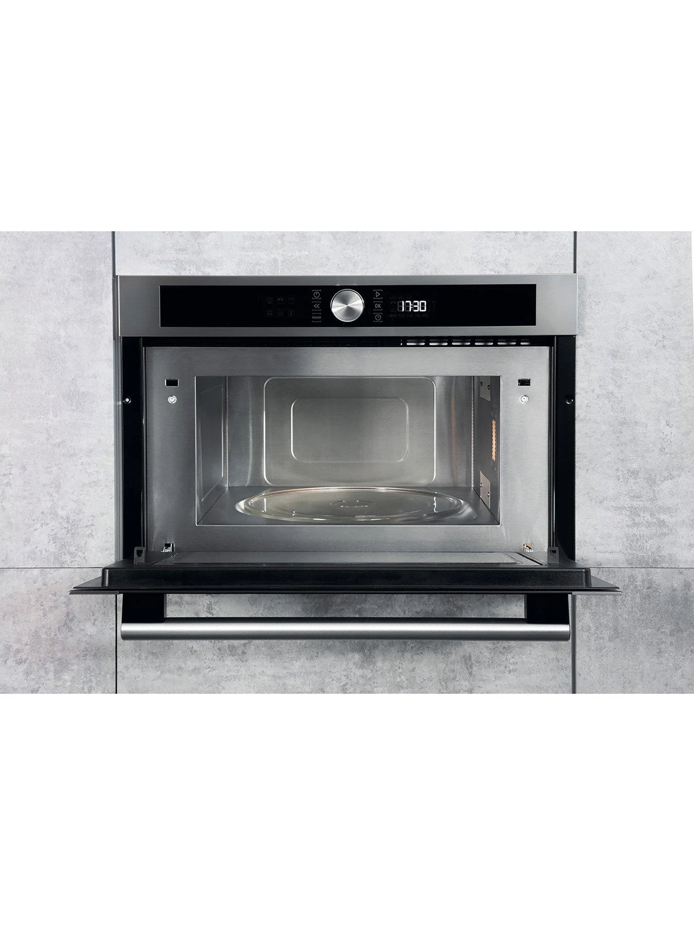Hotpoint MD454IXH 60cm Built-in Microwave With Grill - Stainless Steel - Image 5