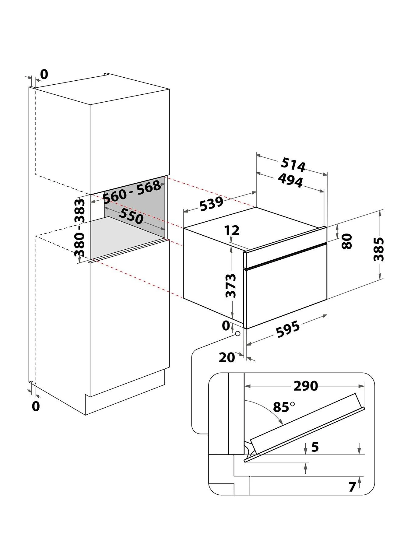 Hotpoint MD454IXH 60cm Built-in Microwave With Grill - Stainless Steel - Image 7