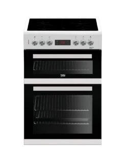 Beko KDC653W 60cm Double Oven Electric Cooker