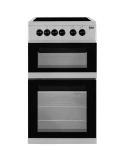 Beko KDC5422AS Twin Cavity Electric Cooker - Silver