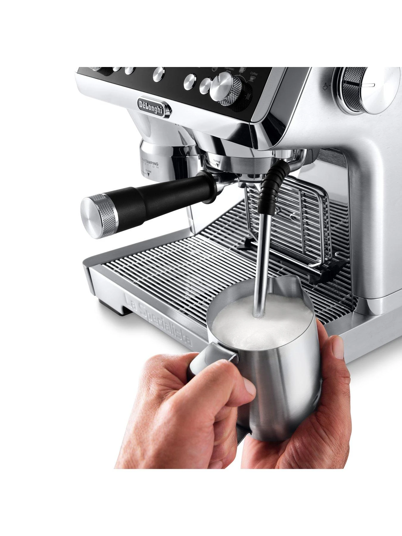 DeLonghi La Specialista Prestigio, Bean To Cup Coffee Machine, EC9355.M - Silver/Black - Image 5