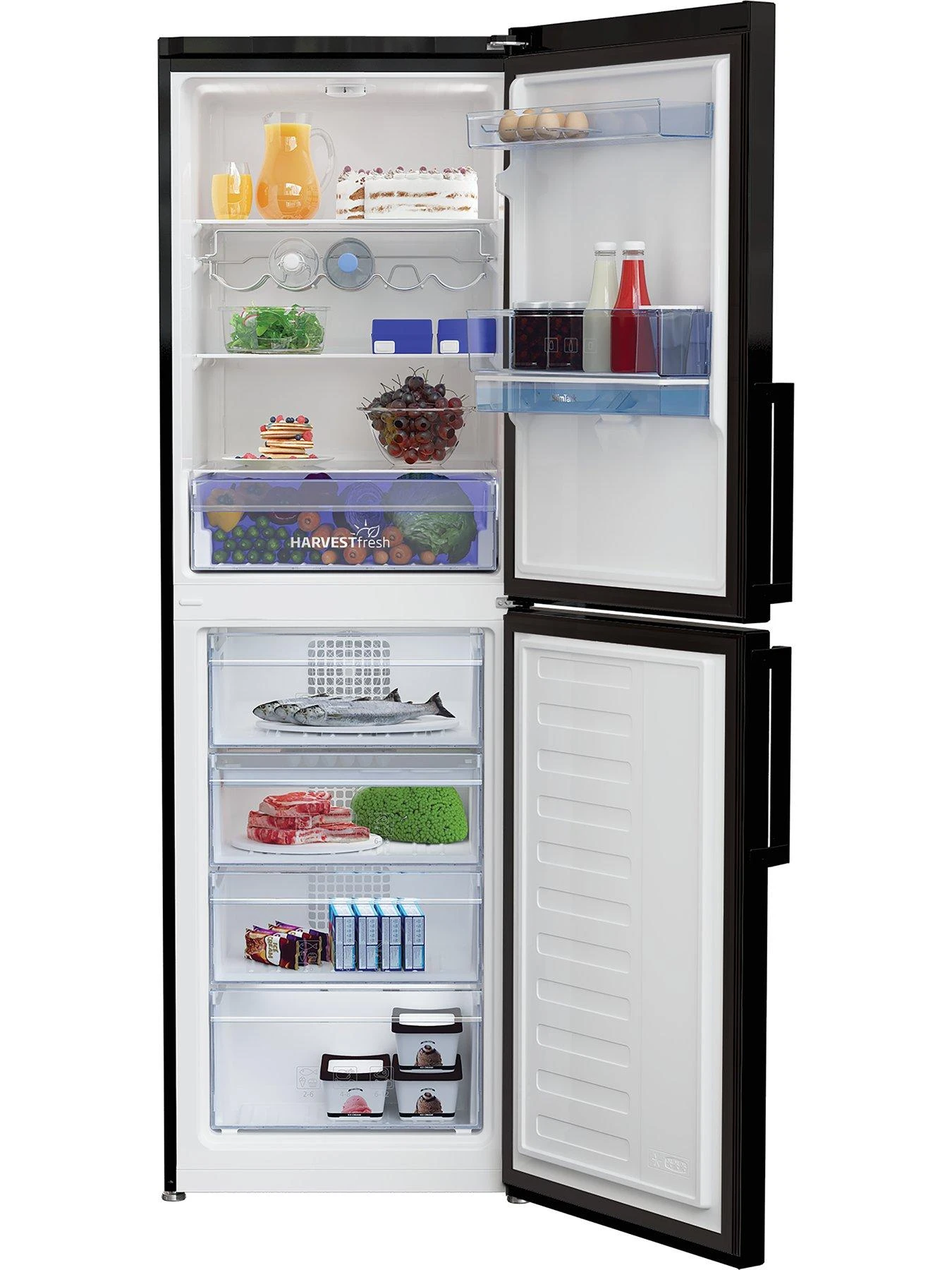 Beko CFP3691DVB HarvestFresh Fridge Freezer With Water Dispenser, Black - Image 5