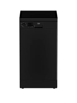 Beko DVS04020B 10-Place Freestanding Slimline Dishwasher, Black
