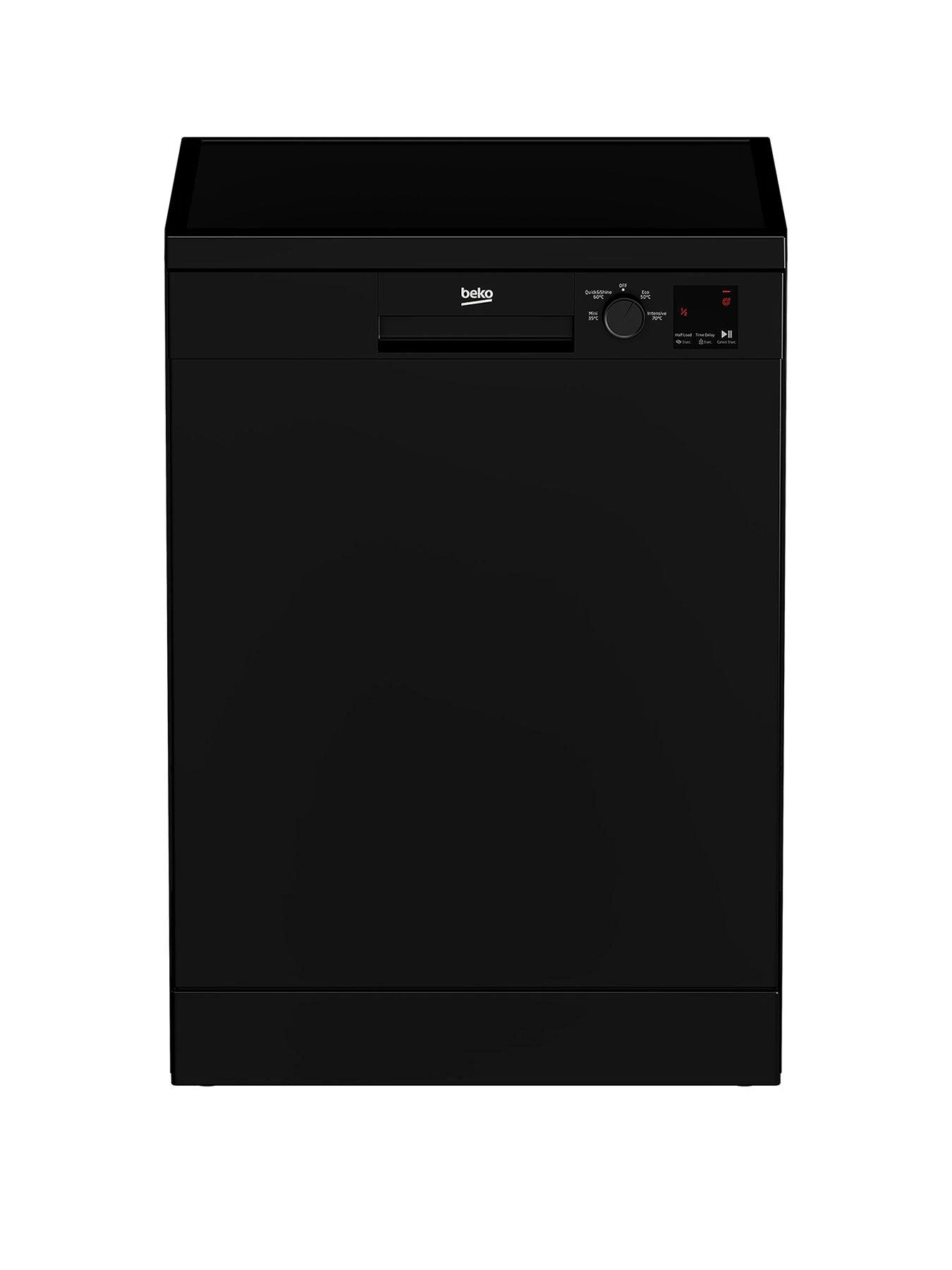 Beko DVN04320B 13-Place Full Size Freestanding Dishwasher - Black