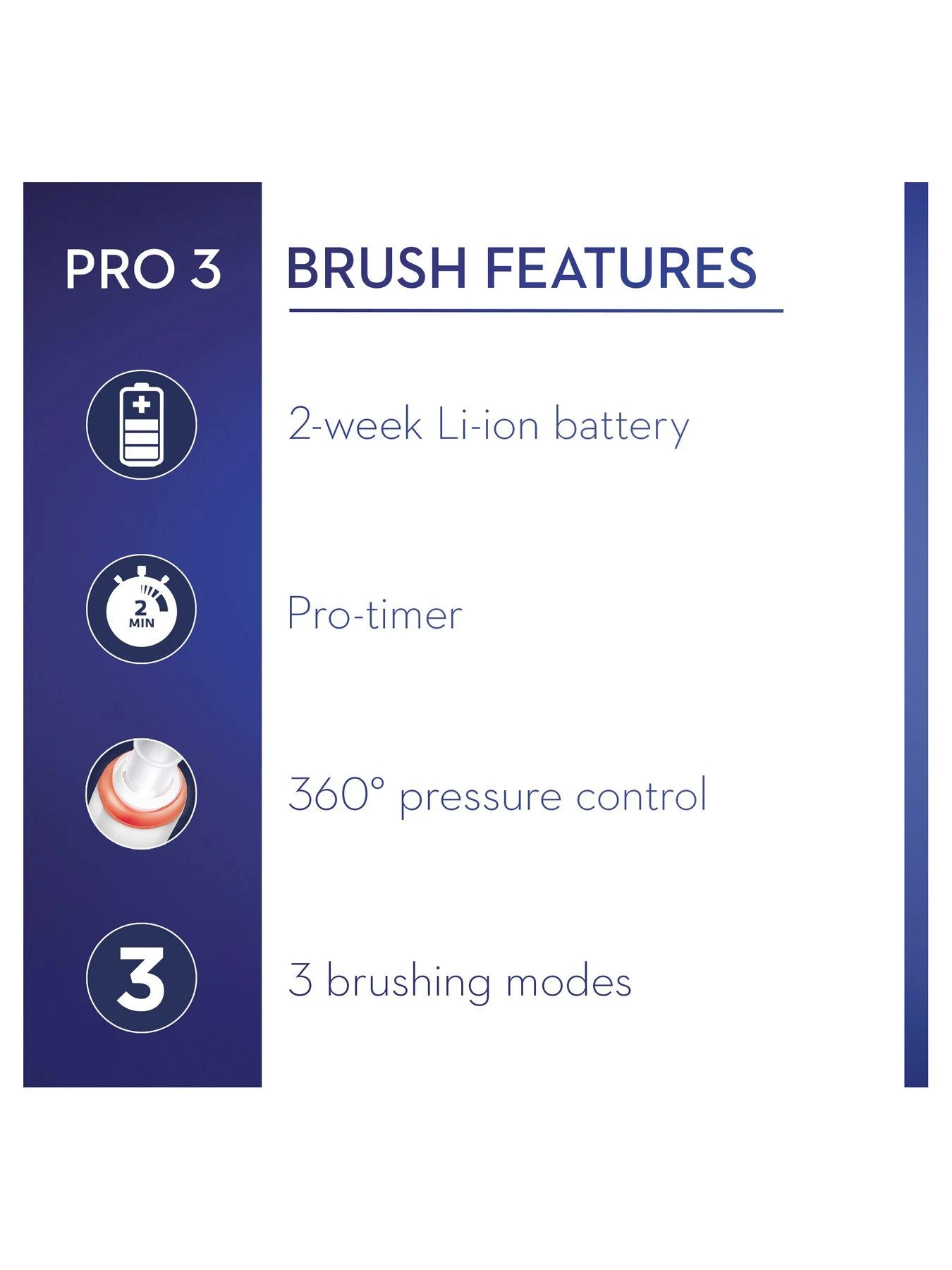 Oral B Oral-B Pro 3 - 3500 Cross Action - Black Electric Toothbrush Designed By Braun + Bonus Travel Case - Image 5