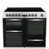 Beko KDVC100X Freestanding 100cm Double Oven Range Cooker, Stainless Steel