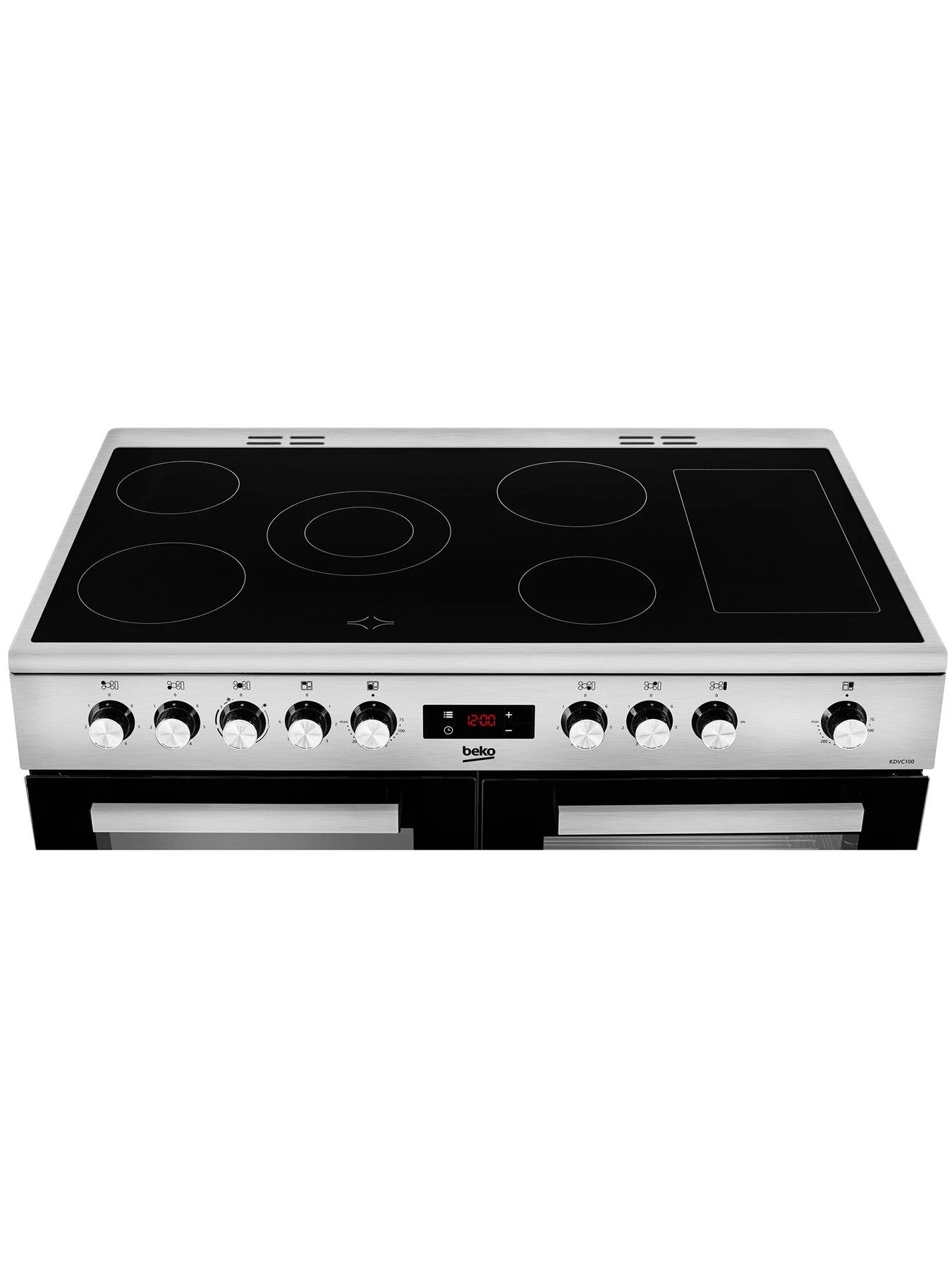Beko KDVC100X Freestanding 100cm Double Oven Range Cooker, Stainless Steel - Image 5