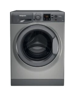 Hotpoint NSWM743UGGUKN 7kg Load, 1400 Spin Washing Machine - Graphite