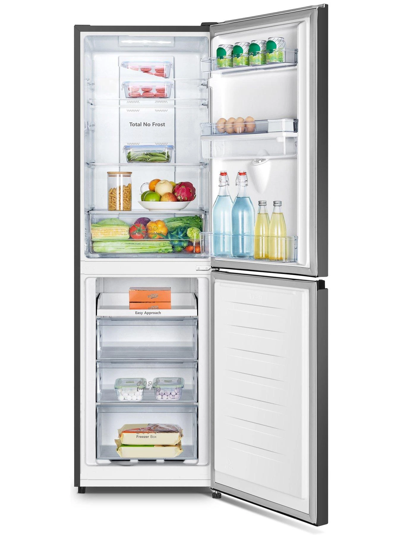 Fridgemaster MC55251MDB 60/40 Total No Frost Fridge Freezer - Black - Image 4