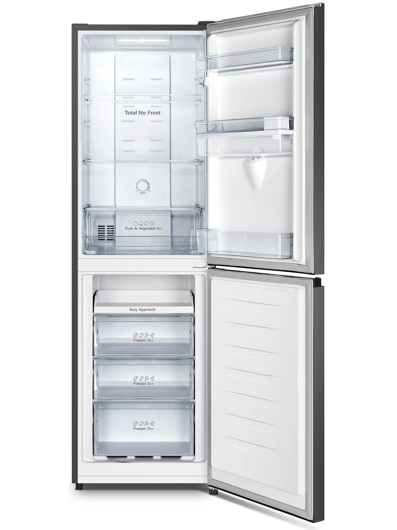 Fridgemaster MC55251MDB 60/40 Total No Frost Fridge Freezer - Black - Image 5