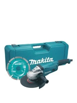 Makita 230mm Angle Grinder, 2000w With General Purpose Diamond Blade & Carry Case