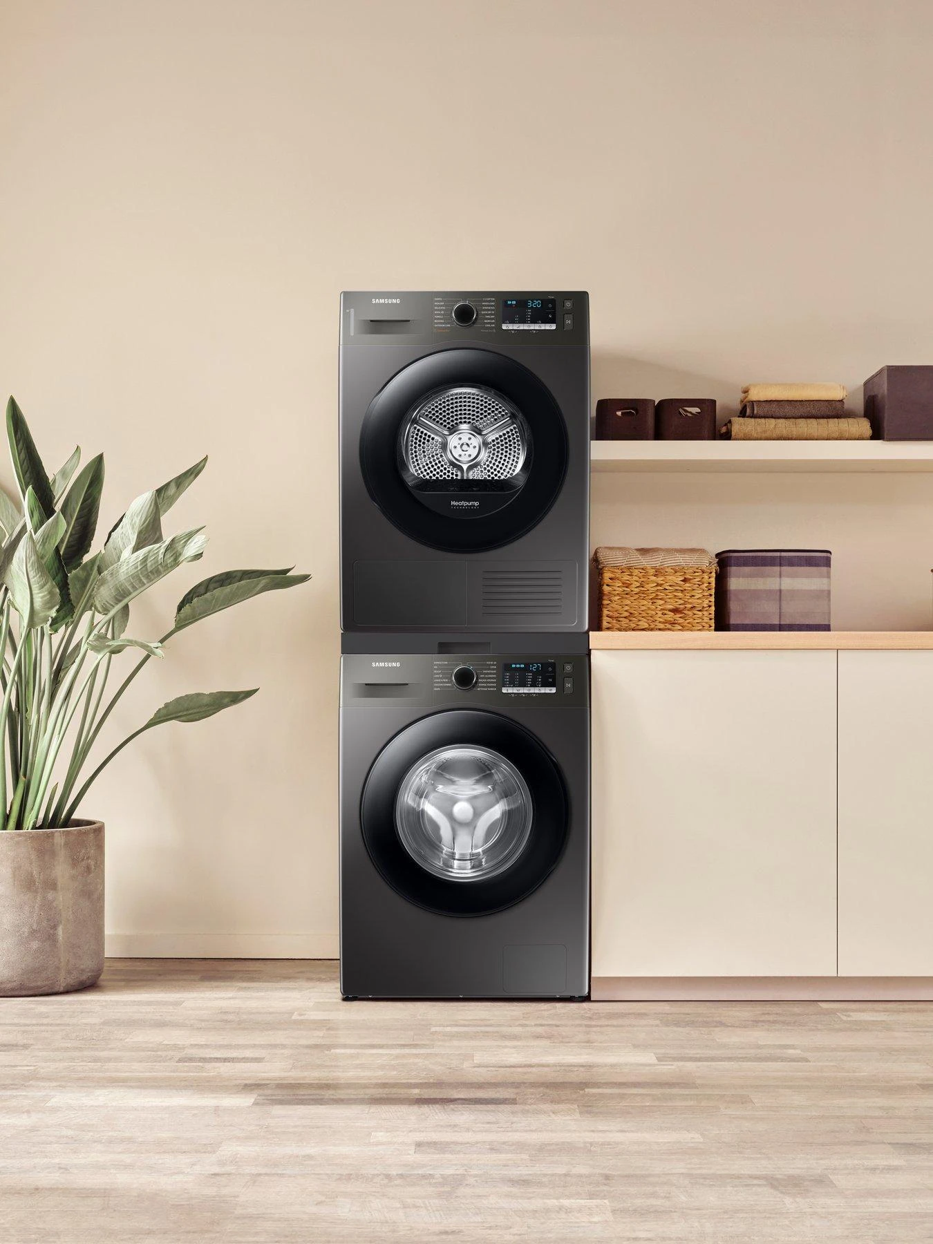 Samsung Series 5 DV90TA040AX/EU OptimalDry™ Heat Pump Tumble Dryer - 9kg Load A++ Rated – Graphite - Image 3