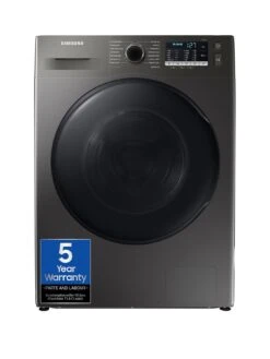 Samsung Series 5 WD90TA046BX/EU With Ecobubble™ 9kg Wash, 6kg Dry, 1400 Rpm Spin Washer Dryer, E Rated - Graphite