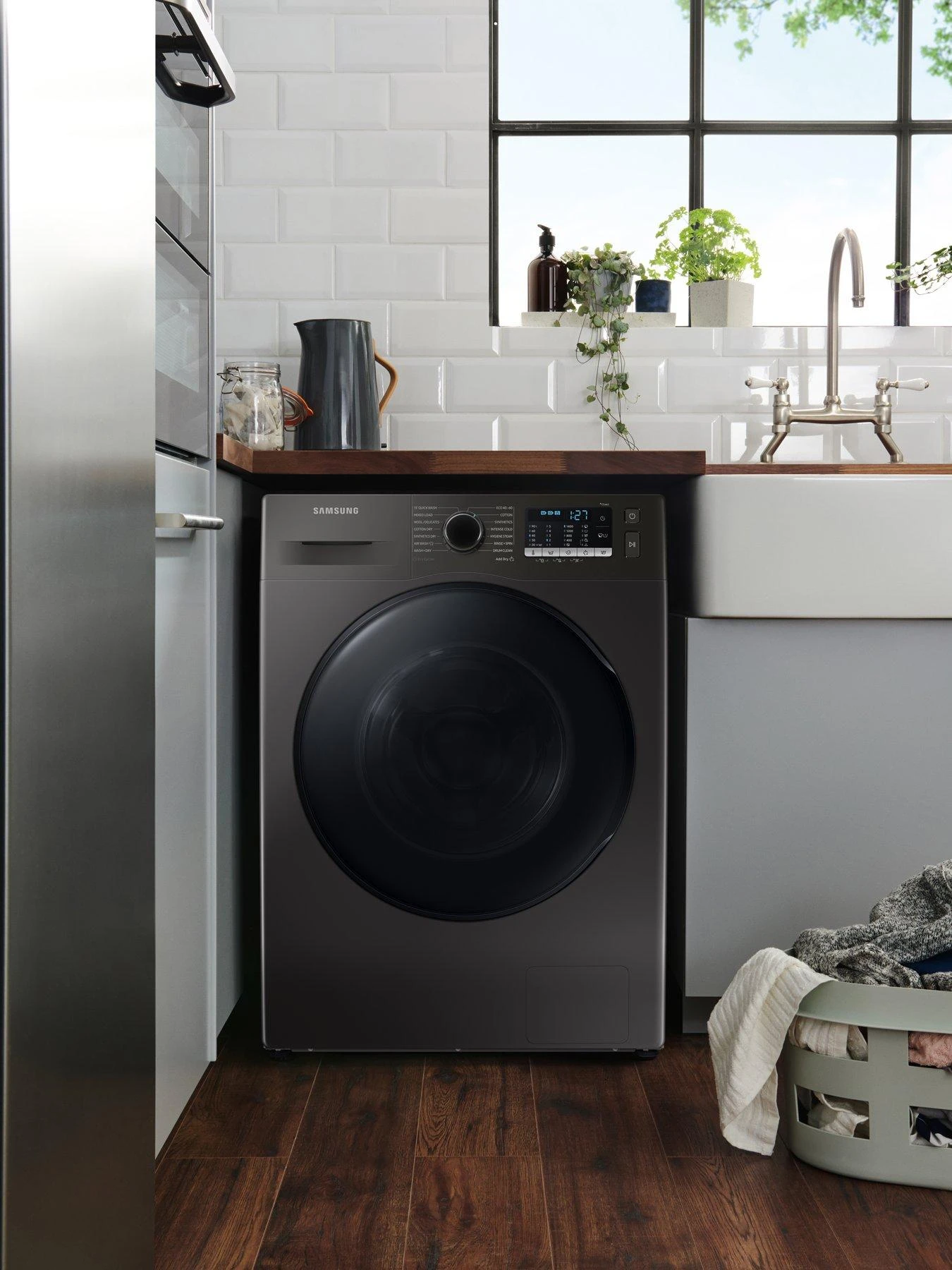 Samsung Series 5 WD90TA046BX/EU With Ecobubble™ 9kg Wash, 6kg Dry, 1400 Rpm Spin Washer Dryer, E Rated - Graphite - Image 3