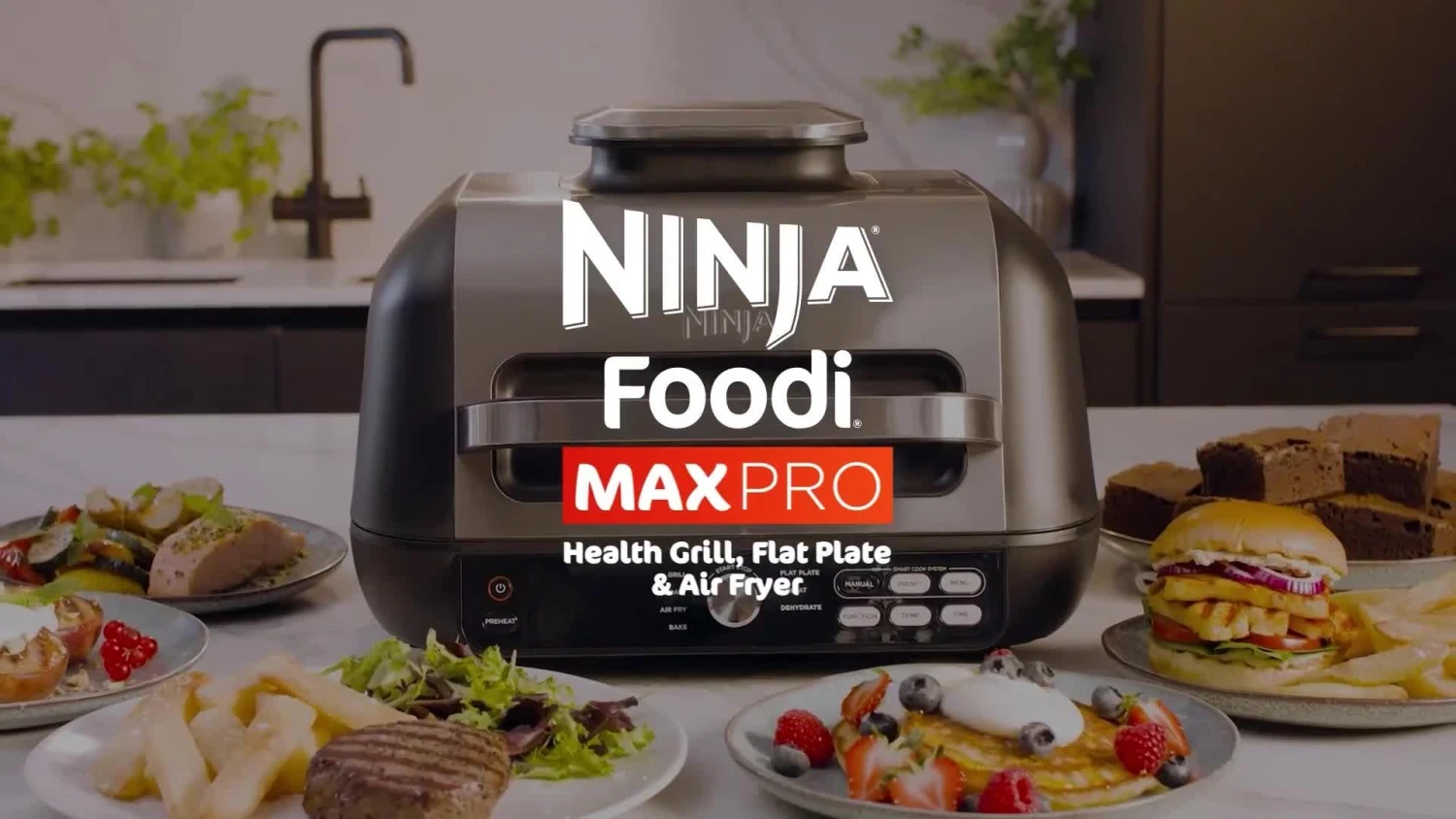 NINJA Foodi Max Pro Health Grill, Flat Plate & Air Fryer AG651UK - Image 7