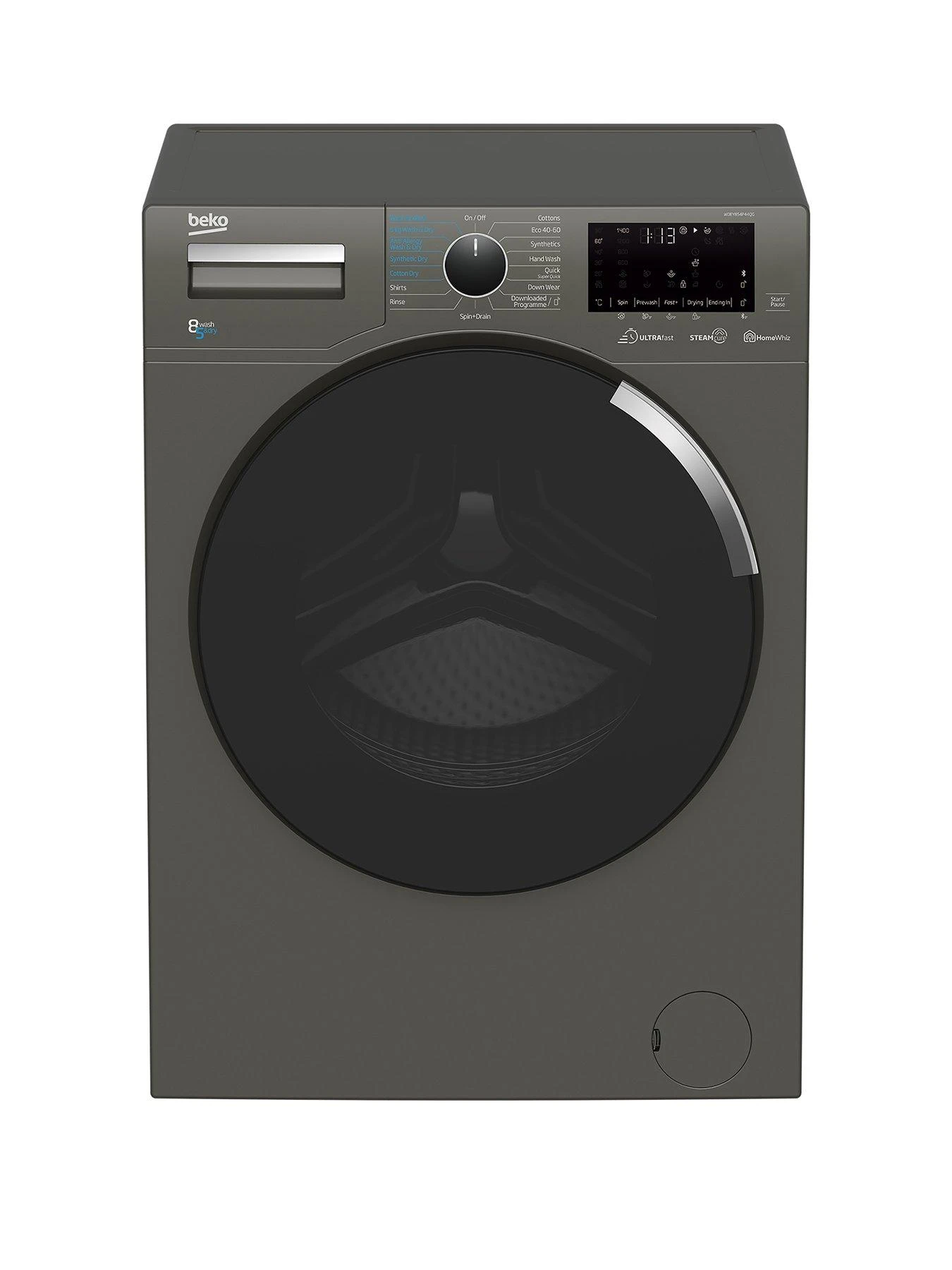 Beko WDEY854P44QG 8kg Wash 5kg Dry 1400 Spin RecycledTub™ Washer Dryer - Graphite