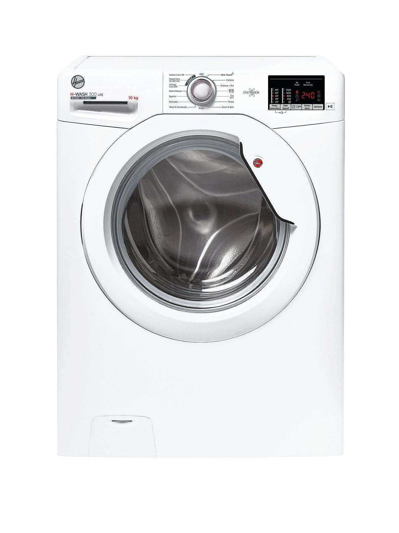 Hoover H-WASH 300 H3W-4102DE 10kg Load, 1400 Spin Washing Machine - White