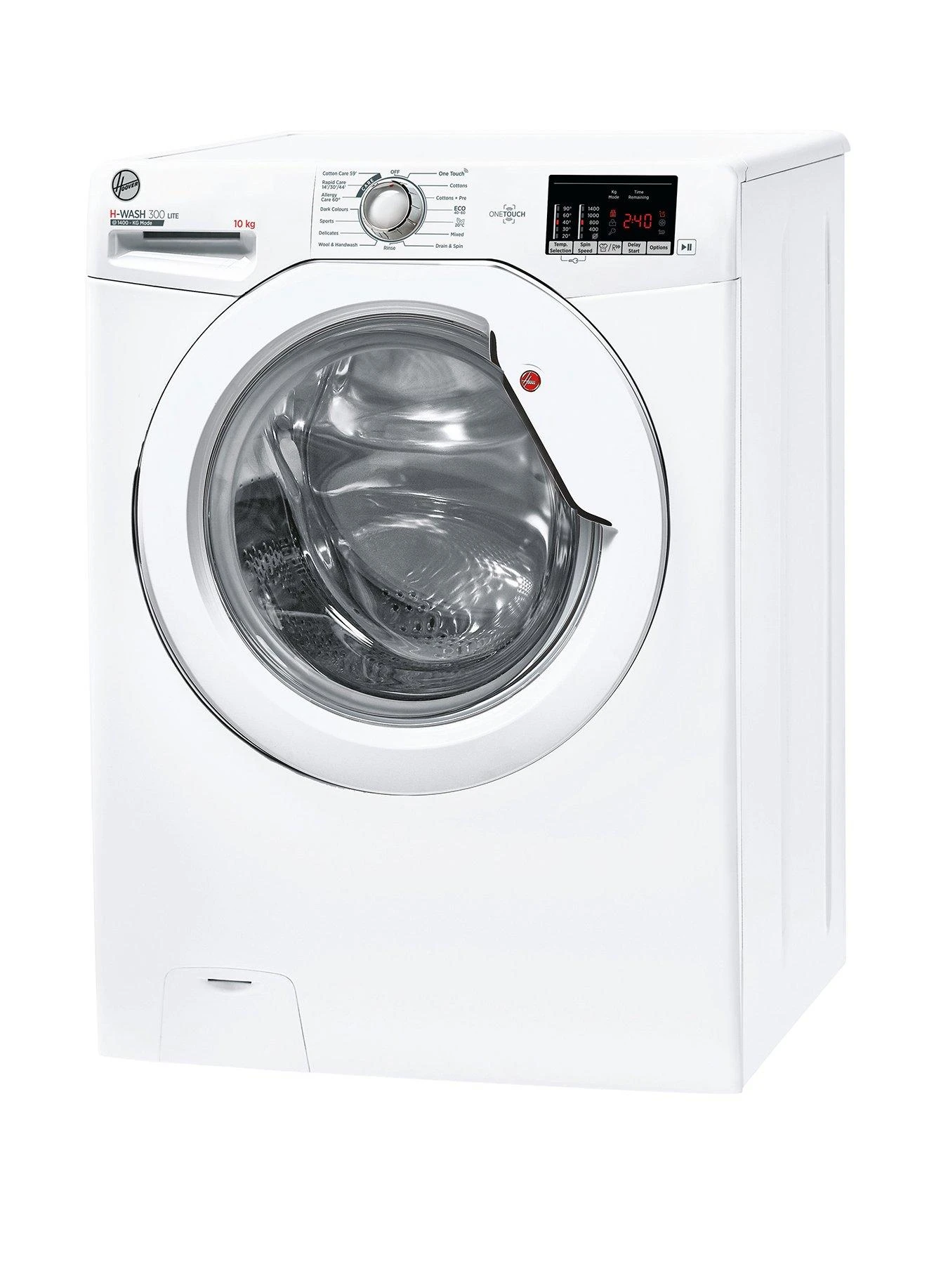 Hoover H-WASH 300 H3W-4102DE 10kg Load, 1400 Spin Washing Machine - White - Image 2