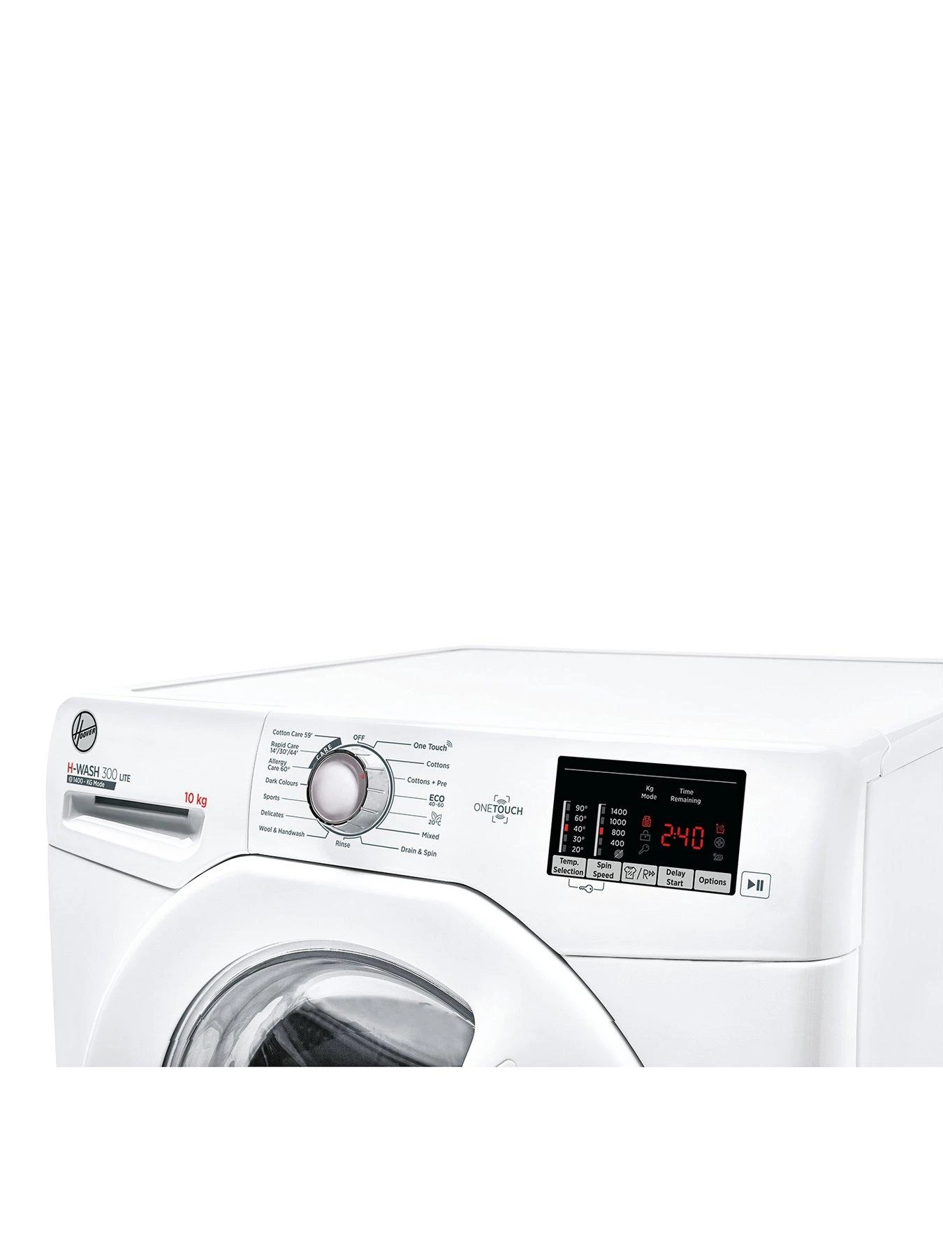 Hoover H-WASH 300 H3W-4102DE 10kg Load, 1400 Spin Washing Machine - White - Image 4