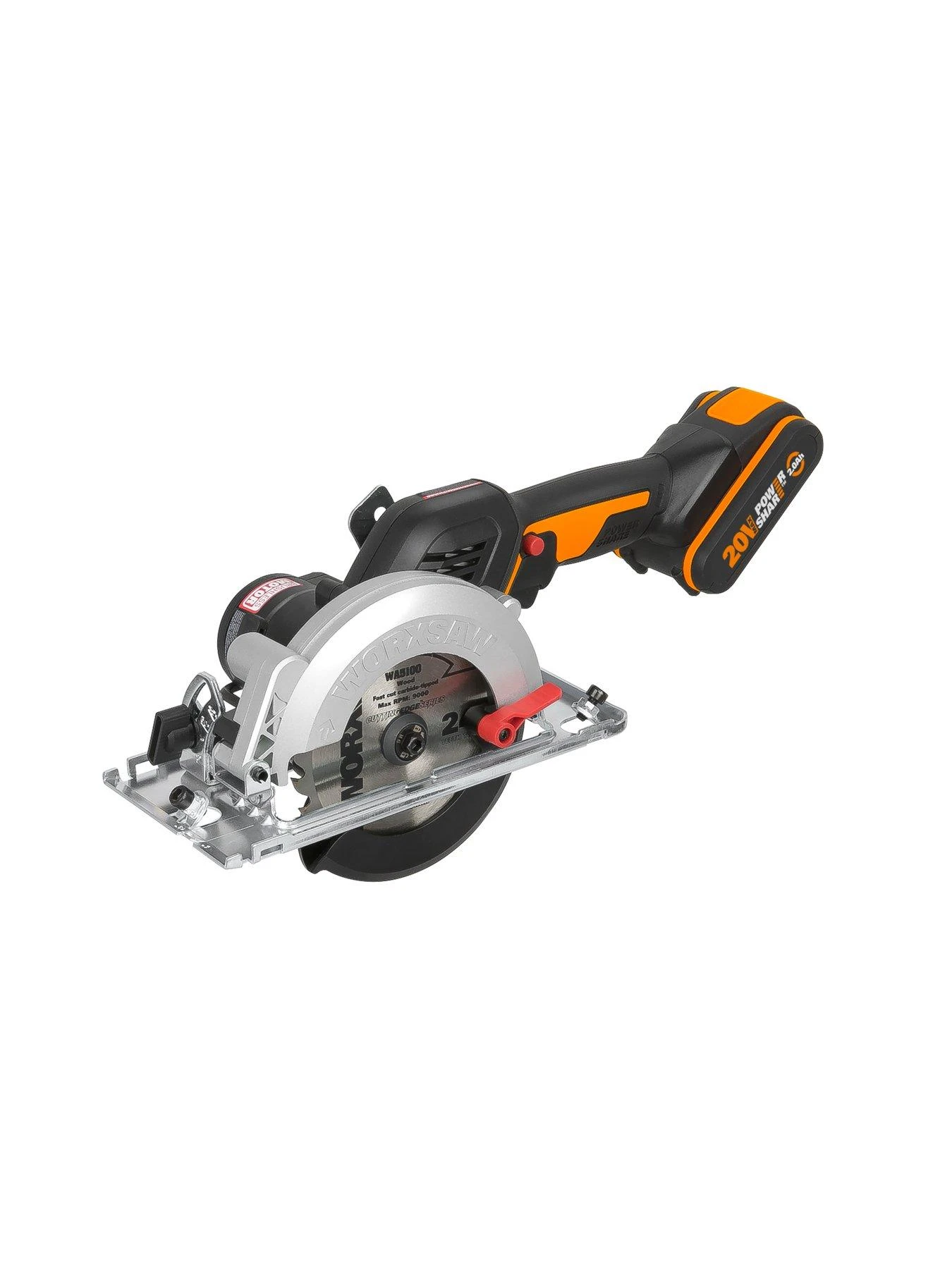 Worx WX531 18V (20V MAX) XL WORXSAW Brushless 46mm Compact Circular Saw - Image 2