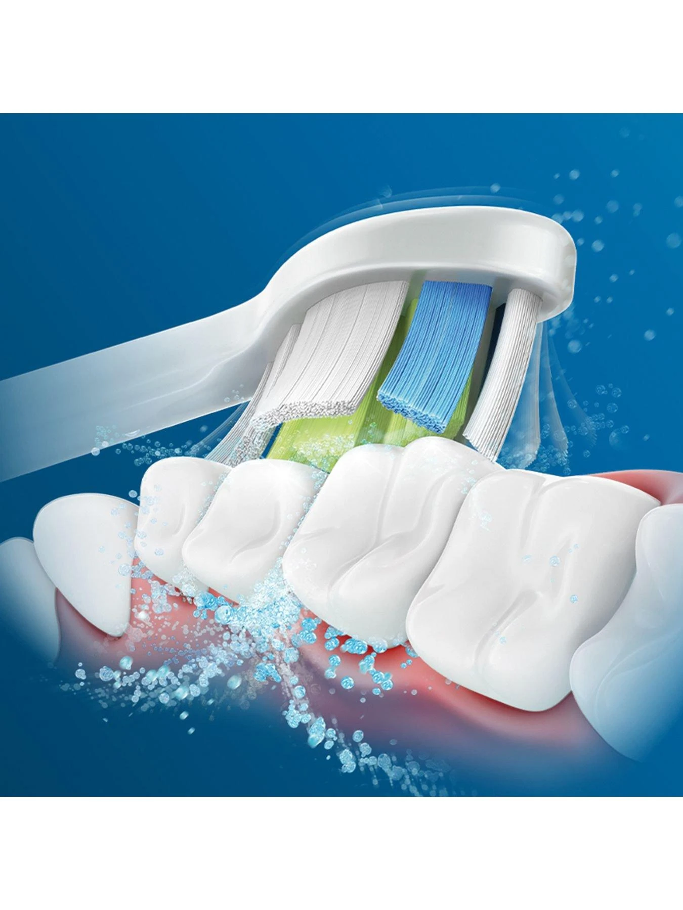 Philips Sonicare Optimal W2 White Replacement Brush Heads, Pack Of 4 HX6064/10 - Image 4