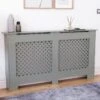 Vida Designs Oxford Large Radiator Cover - Grey