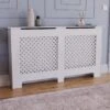 Vida Designs Oxford Large Radiator Cover - White