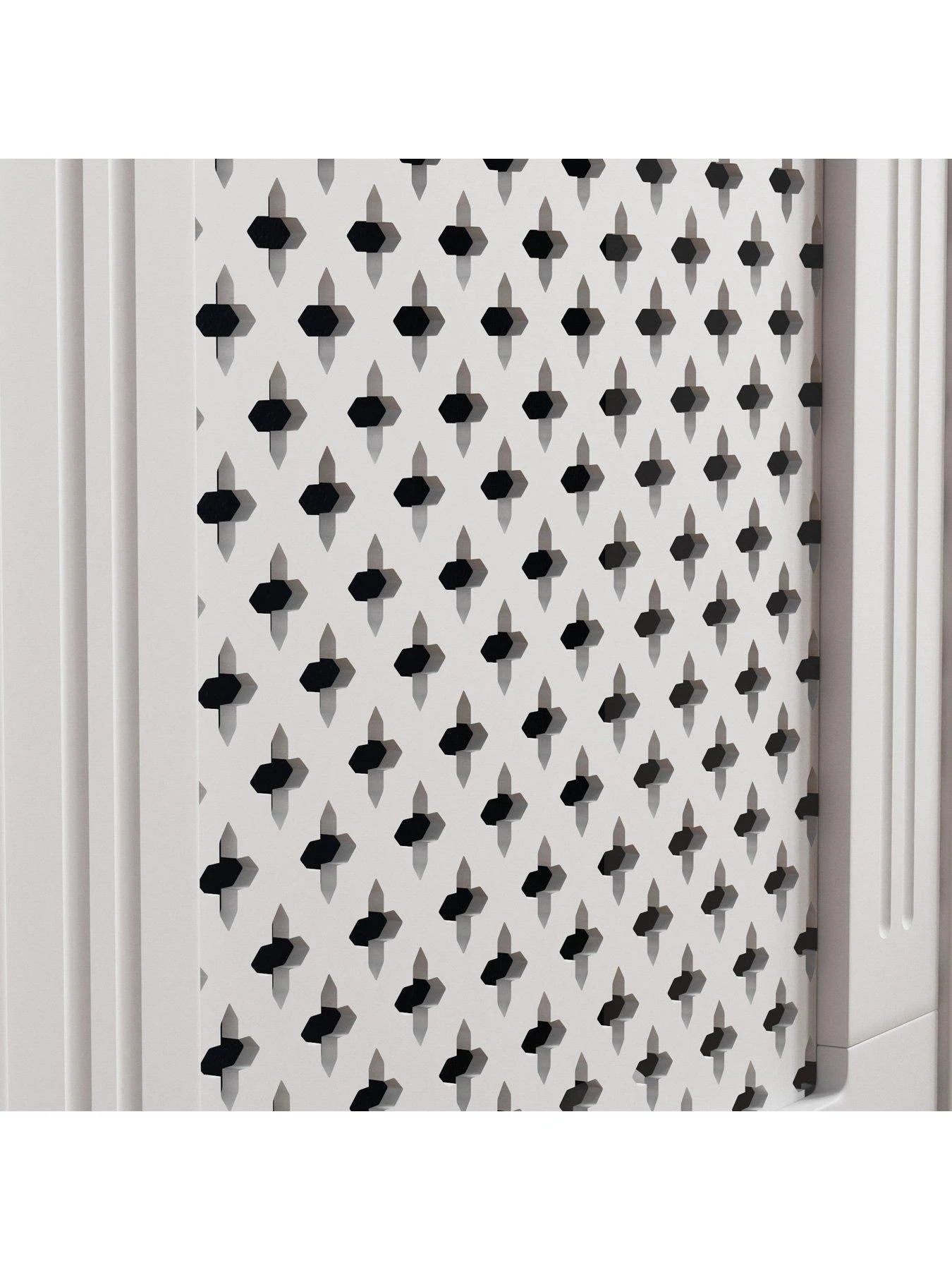 Vida Designs Oxford Small Radiator Cover - White - Image 6