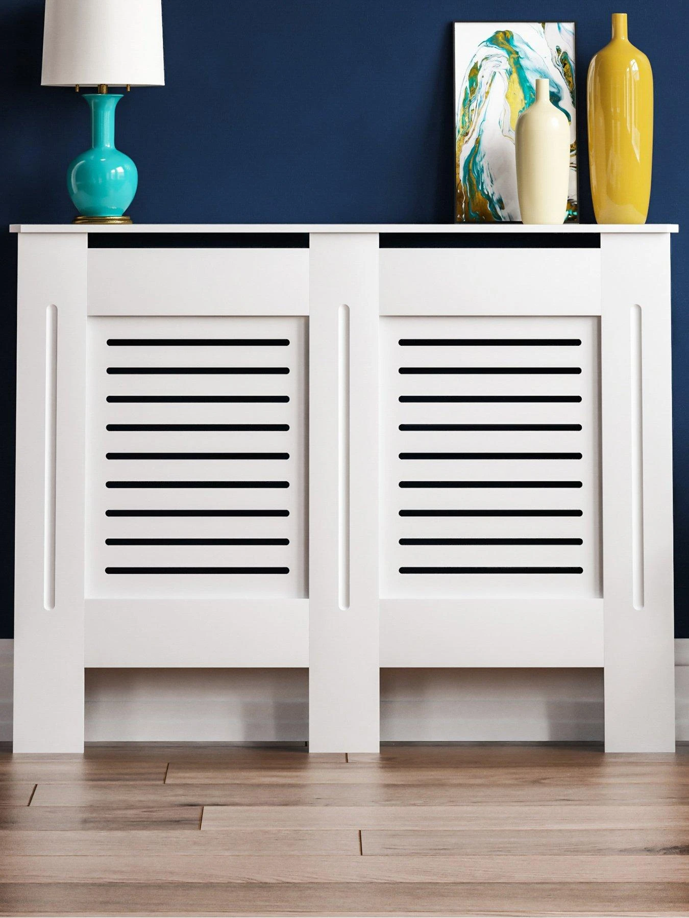 Vida Designs Milton Medium Radiator Cover - White - Image 3