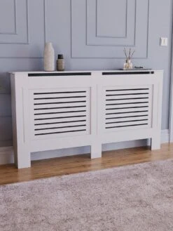Vida Designs Milton Large Radiator Cover - White