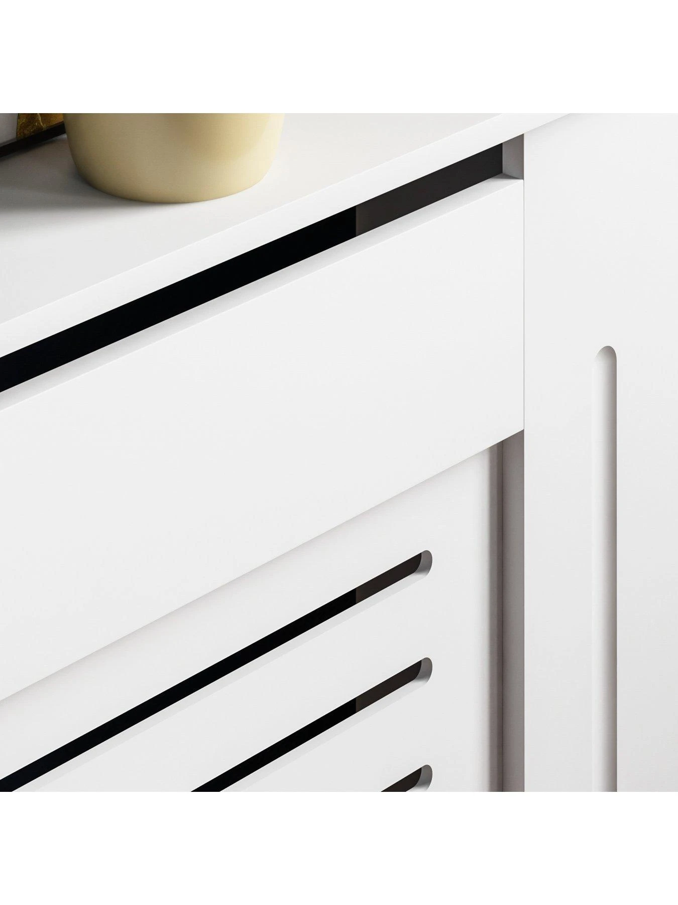 Vida Designs Milton Large Radiator Cover - White - Image 5