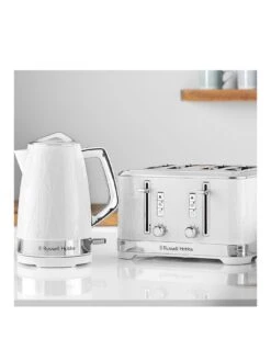 Russell Hobbs Structure Kettle & Toaster Bundle - White