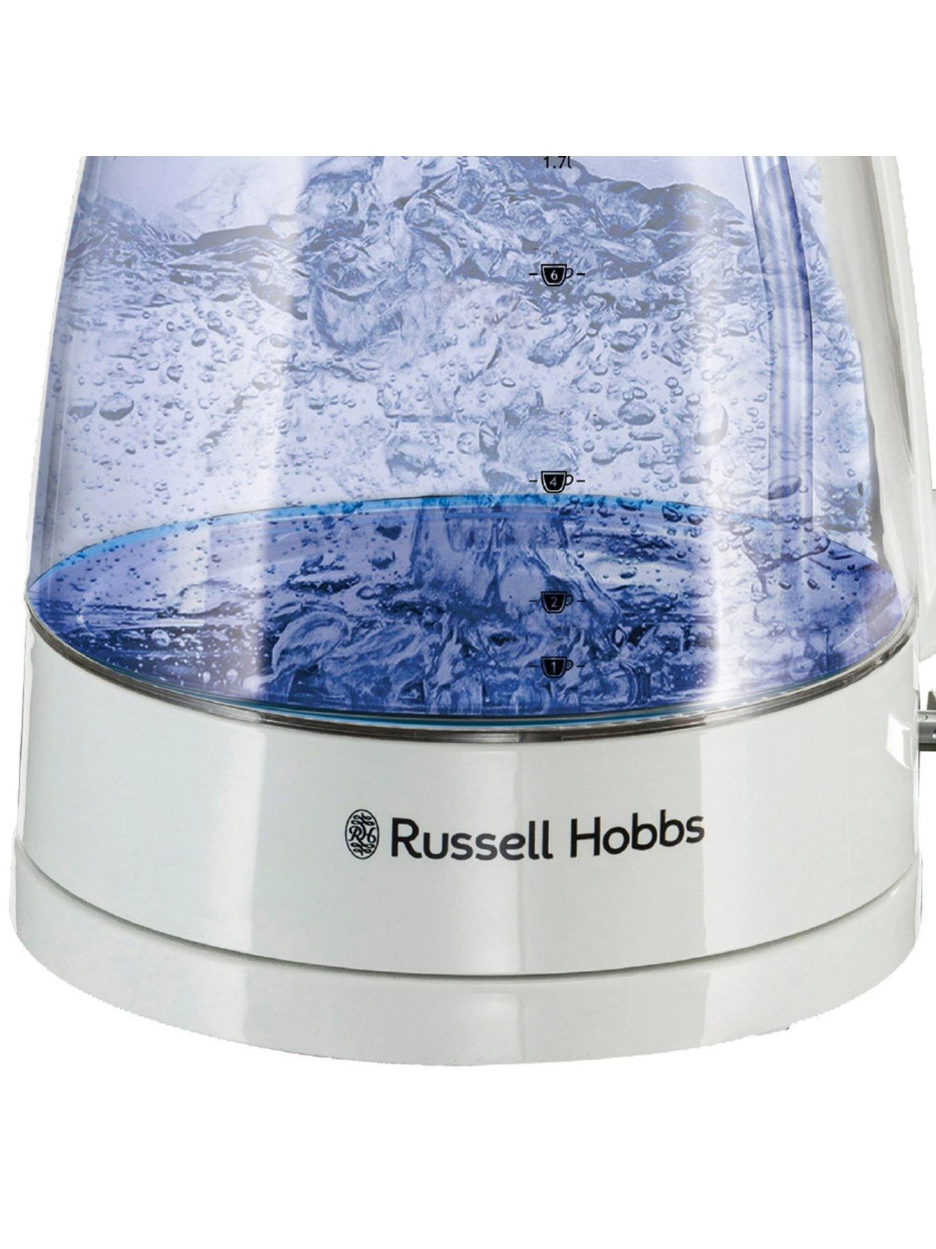 Russell Hobbs Classic Glass Kettle - White - Image 3