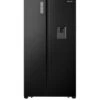 Fridgemaster MS91521FFB 91cm Total No Frost American Fridge Freezer - Black