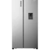 Fridgemaster MS91521FFS 91cm Wide Total No Frost American-Style Fridge Freezer - Silver