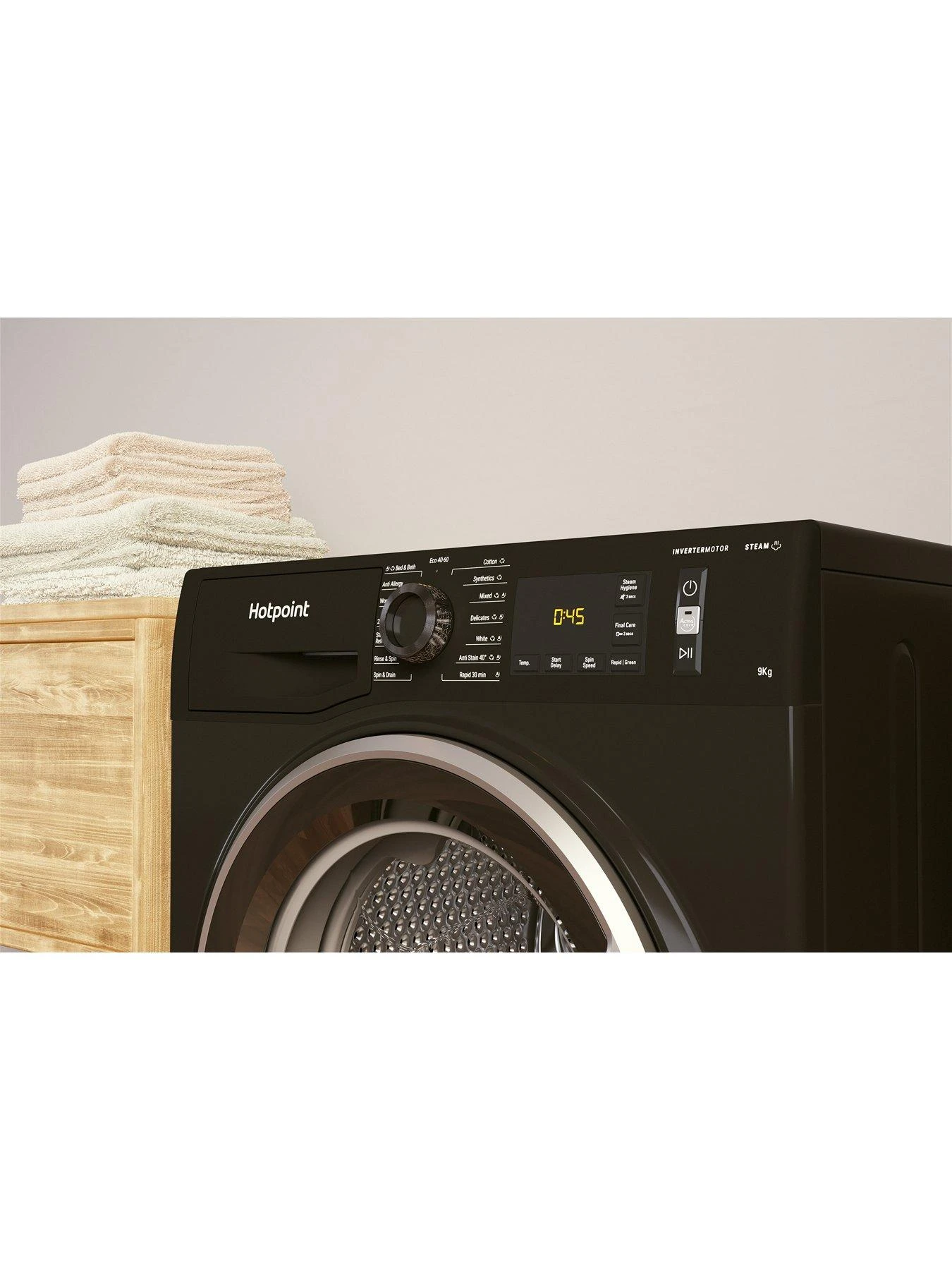 Hotpoint ActiveCare NM11946BCAUKN 9kg Wash, 1400rpm Spin Washing Machine - Image 6