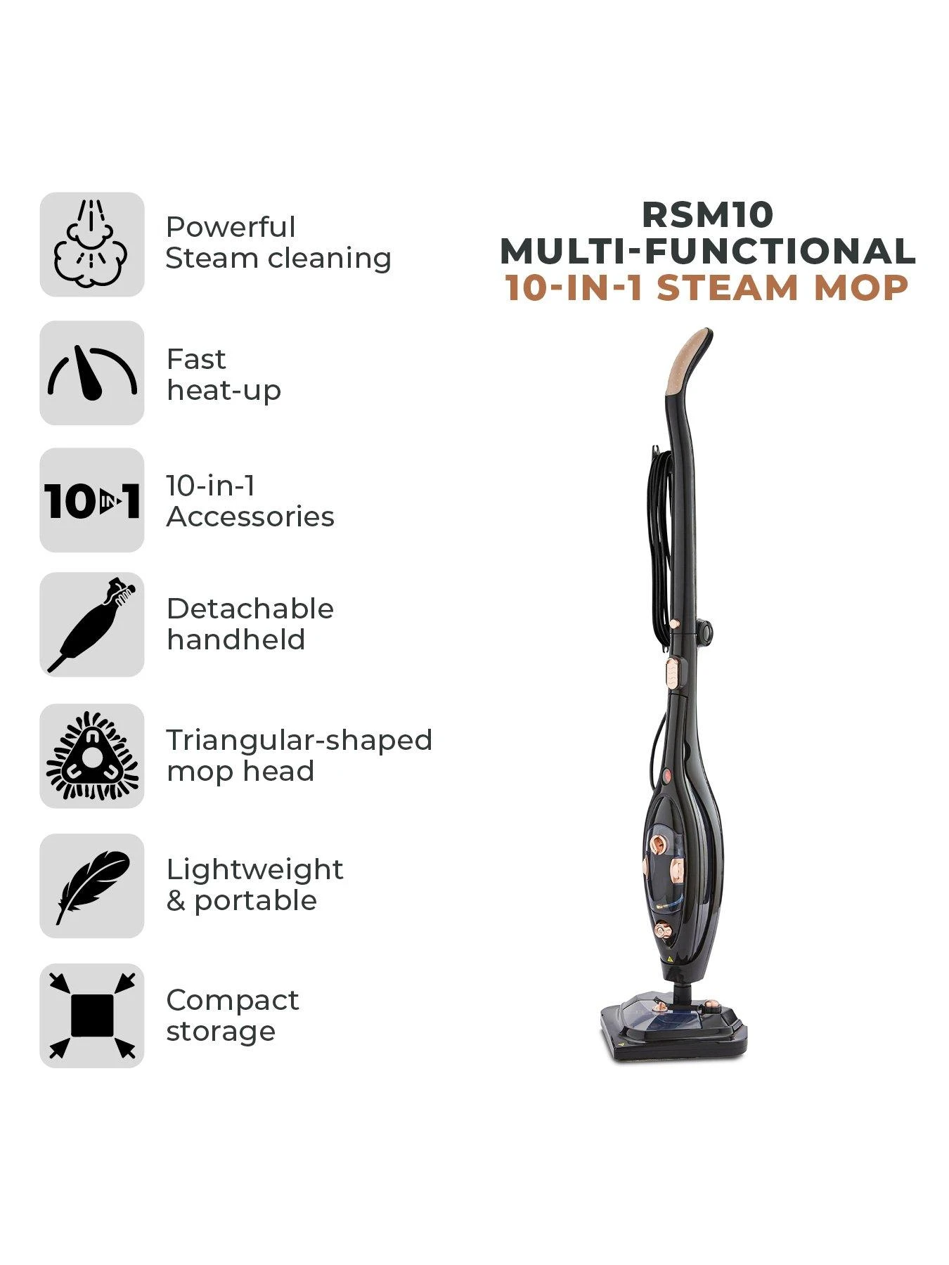 Tower RSM10 10-in-1 Steam Mop - Image 2
