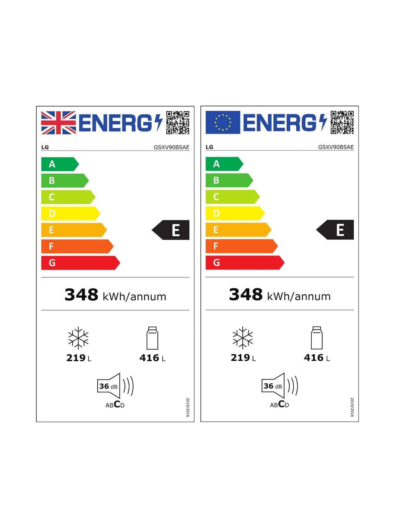 LG InstaView ThinQ GSXV90BSAE Wifi Connected American-Style Fridge Freezer - Stainless Steel - E Rated - Image 6