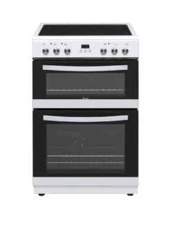 Swan SX158160W Freestanding 60cm Wide Double Oven Electric Cooker - White