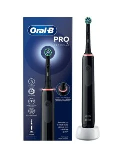 Oral B Oral-B Pro 3 3000 All-Black Cross Action Electric Toothbrush
