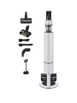Samsung Bespoke Jet™ Pet VS20A95823W/EU Cordless Stick Vacuum Cleaner - Max 210W Suction Power With All-in-one Clean Station - Misty White