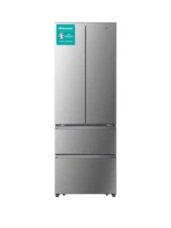 Hisense RF632N4BCF 70cm Wide French Door Fridge Freezer - Stainless Steel